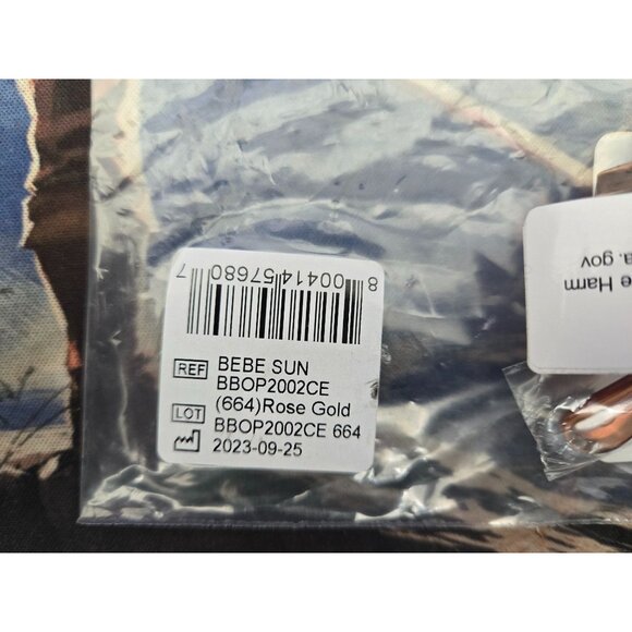 Bebe Bbop Sunglasses - rose gold, BEBE Round Sunglasses. - Picture 9 of 10